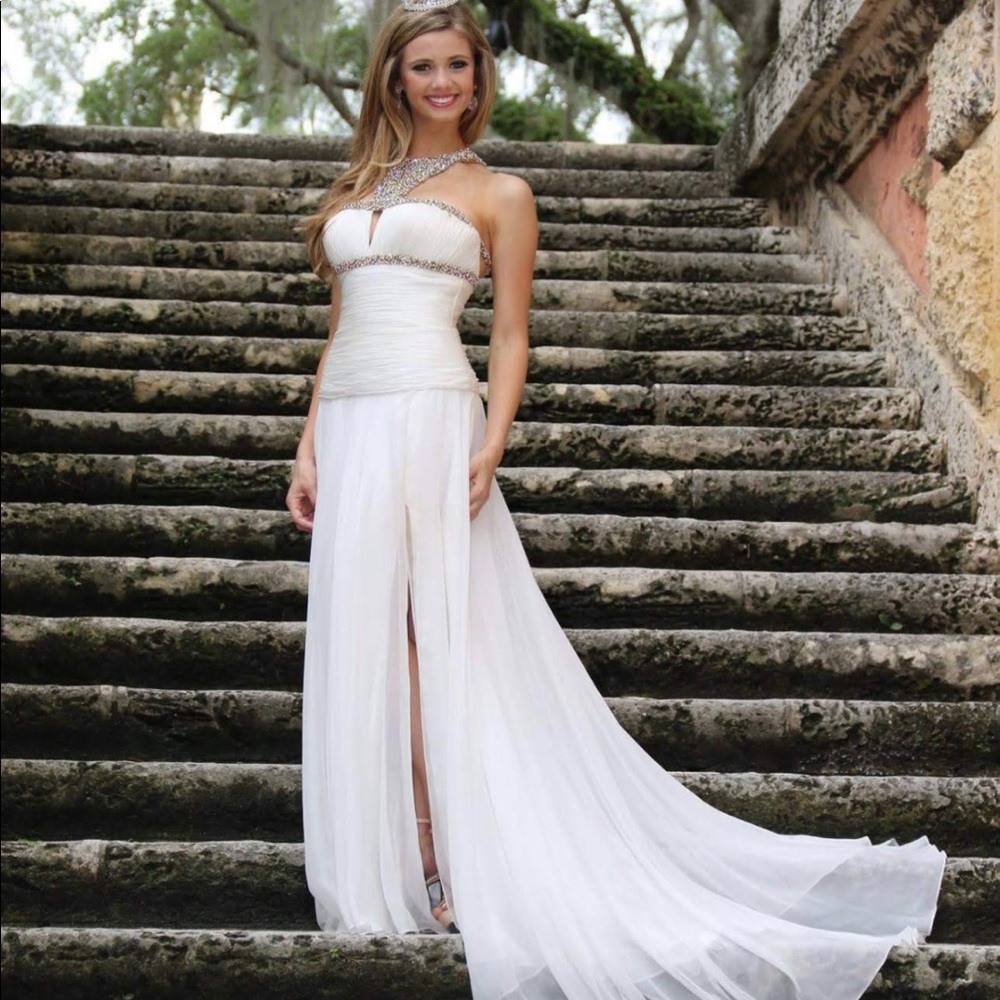 Custom White Jovani Gown